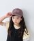 【KIDS】後ろ紐リボンチェックロゴCAP