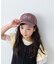 【KIDS】後ろ紐リボンチェックロゴCAP