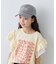 【KIDS】後ろ紐リボンチェックロゴCAP