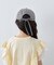 【KIDS】後ろ紐リボンチェックロゴCAP