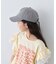 【KIDS】後ろ紐リボンチェックロゴCAP