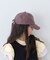 【KIDS】後ろ紐リボンチェックロゴCAP