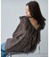∴【前後2way】深Vアソートチェックラッフルブラウス