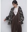 ∴【2サイズ展開/前後2WAY】マットベロア裾ドロストサロペ