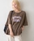 ∴アシッドウォッシュカレッジロゴオーバーTee