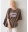 ∴アシッドウォッシュカレッジロゴオーバーTee