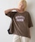 ∴アシッドウォッシュカレッジロゴオーバーTee