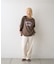 ∴アシッドウォッシュカレッジロゴオーバーTee