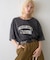 ∴アシッドウォッシュカレッジロゴオーバーTee