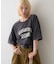 ∴アシッドウォッシュカレッジロゴオーバーTee