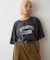 ∴アシッドウォッシュカレッジロゴオーバーTee