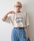 ∴アシッドウォッシュカレッジロゴオーバーTee
