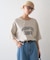 ∴アシッドウォッシュカレッジロゴオーバーTee
