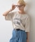 ∴アシッドウォッシュカレッジロゴオーバーTee