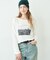 ∴シアー裏毛裾ラウンドフォトTee