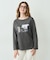 ∴シアー裏毛裾ラウンドフォトTee