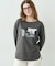 ∴シアー裏毛裾ラウンドフォトTee