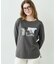 ∴シアー裏毛裾ラウンドフォトTee