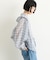 ∴シアークロップドジップチェックフードシャツ