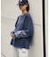アシッドウォッシュ加工フェイクレイヤードワッフルロンTEE