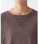 アシッドウォッシュ加工フェイクレイヤードワッフルロンTEE
