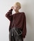 ニュアンス柄プリント2WAYワッフルロンTEE