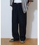 ストレッチカルゼテーパードパンツ