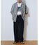 ストレッチカルゼテーパードパンツ