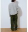 ストレッチカルゼテーパードパンツ