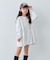 【KIDS/ZOZO限定カラーあり】らくがき風フロッキーロゴミニワンピチュニック