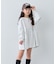 【KIDS/ZOZO限定カラーあり】らくがき風フロッキーロゴミニワンピチュニック