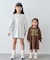 【KIDS/ZOZO限定カラーあり】らくがき風フロッキーロゴミニワンピチュニック