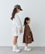 【KIDS/ZOZO限定カラーあり】らくがき風フロッキーロゴミニワンピチュニック