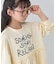 【KIDS/ZOZO限定カラーあり】らくがき風フロッキーロゴミニワンピチュニック