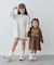 【KIDS/ZOZO限定カラーあり】らくがき風フロッキーロゴミニワンピチュニック