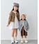 【KIDS/ZOZO限定カラーあり】らくがき風フロッキーロゴミニワンピチュニック