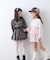 【KIDS/ZOZO限定カラーあり】らくがき風フロッキーロゴミニワンピチュニック
