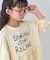 【KIDS/ZOZO限定カラーあり】らくがき風フロッキーロゴミニワンピチュニック