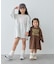 【KIDS/ZOZO限定カラーあり】らくがき風フロッキーロゴミニワンピチュニック