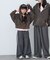 【KIDS】サイドラインスラックスパンツ