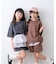 【KIDS】ピグメント加工バックロゴ5分袖セットアップ
