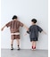 【KIDS】ピグメント加工バックロゴ5分袖セットアップ