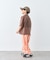 【KIDS】ピグメント加工バックロゴ5分袖セットアップ