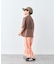 【KIDS】ピグメント加工バックロゴ5分袖セットアップ