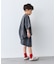 【KIDS】ピグメント加工バックロゴ5分袖セットアップ