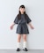 【KIDS】ピグメント加工バックロゴ5分袖セットアップ