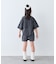 【KIDS】ピグメント加工バックロゴ5分袖セットアップ