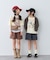 【KIDS】ピグメント加工バックロゴ5分袖セットアップ