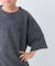 【KIDS】ピグメント加工バックロゴ5分袖セットアップ