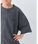 【KIDS】ピグメント加工バックロゴ5分袖セットアップ